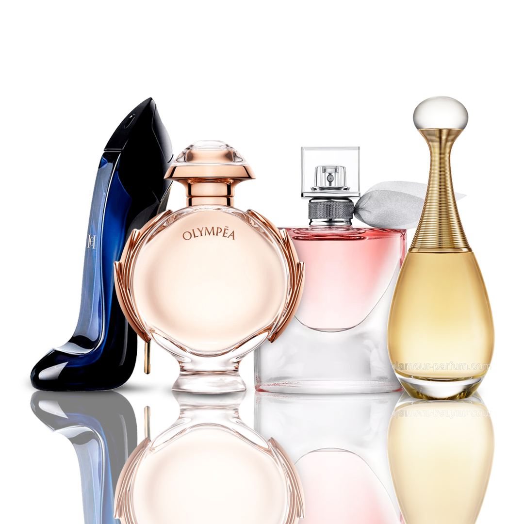 Set de 4 perfumes | Good Girl + Olympea + La Vie Est Belle + J'Adore (100 ml)