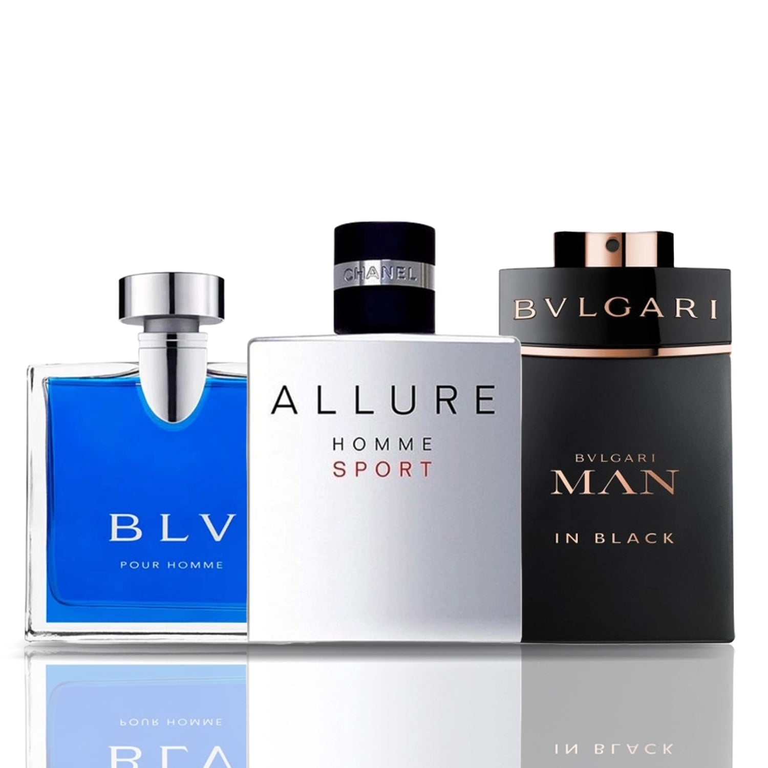 Juego de 3 perfumes | BLV + Allure Homme Sport + Bulgari Man in Black 100 ml