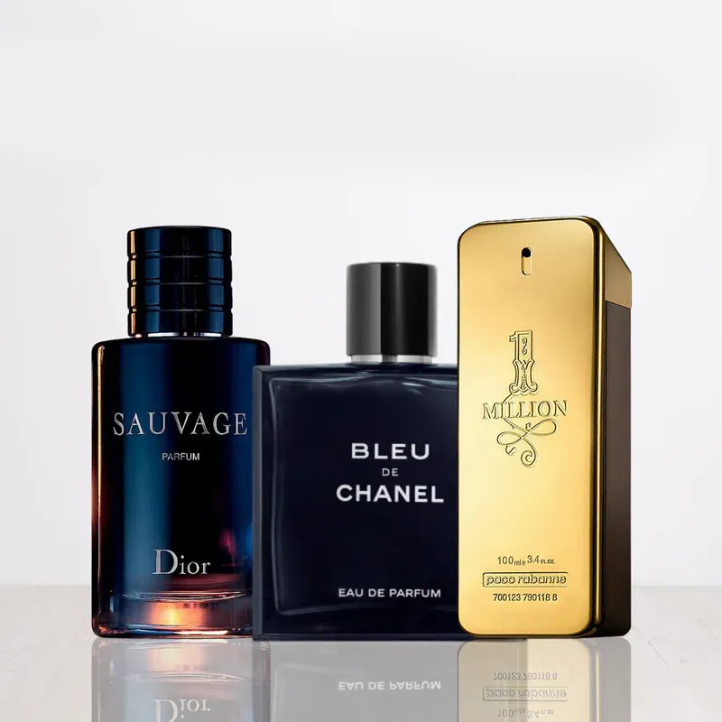 Juego de 3 perfumes | Sauvage Dior + One Million + Bleu de Chanel 100 ml