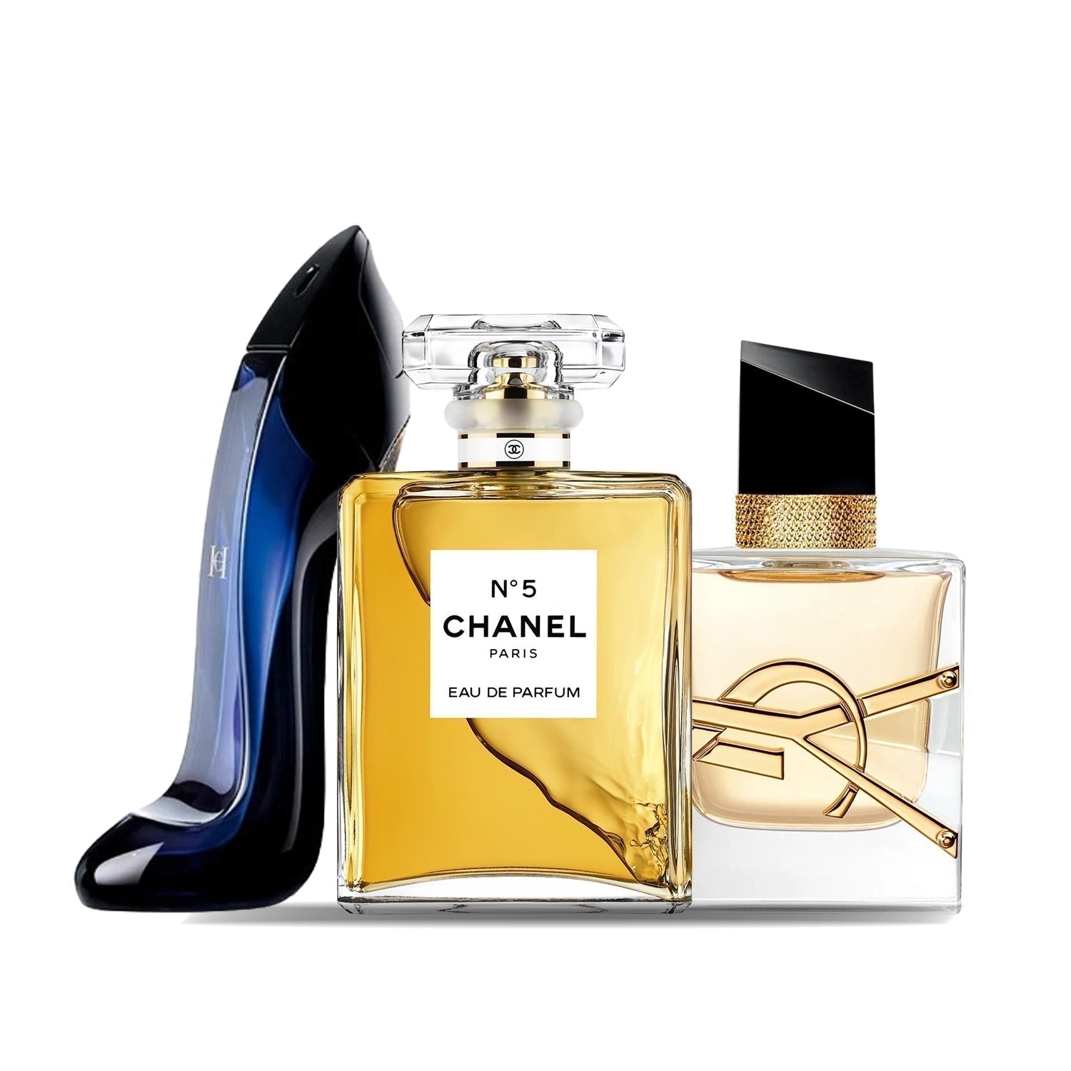 Juego de 3 perfumes | Good Girl + Libre + Chanel Nº 5 - 100 ml