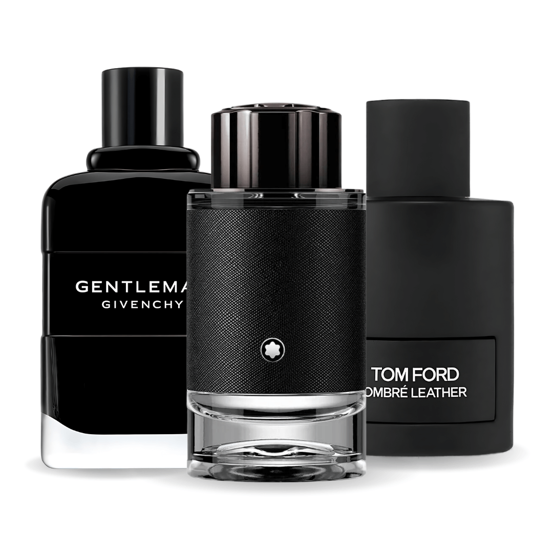 Juego de 3 perfumes | Tom Ford Ombre Leather, Givenchy Gentleman, Montblanc Explorer 100 ml