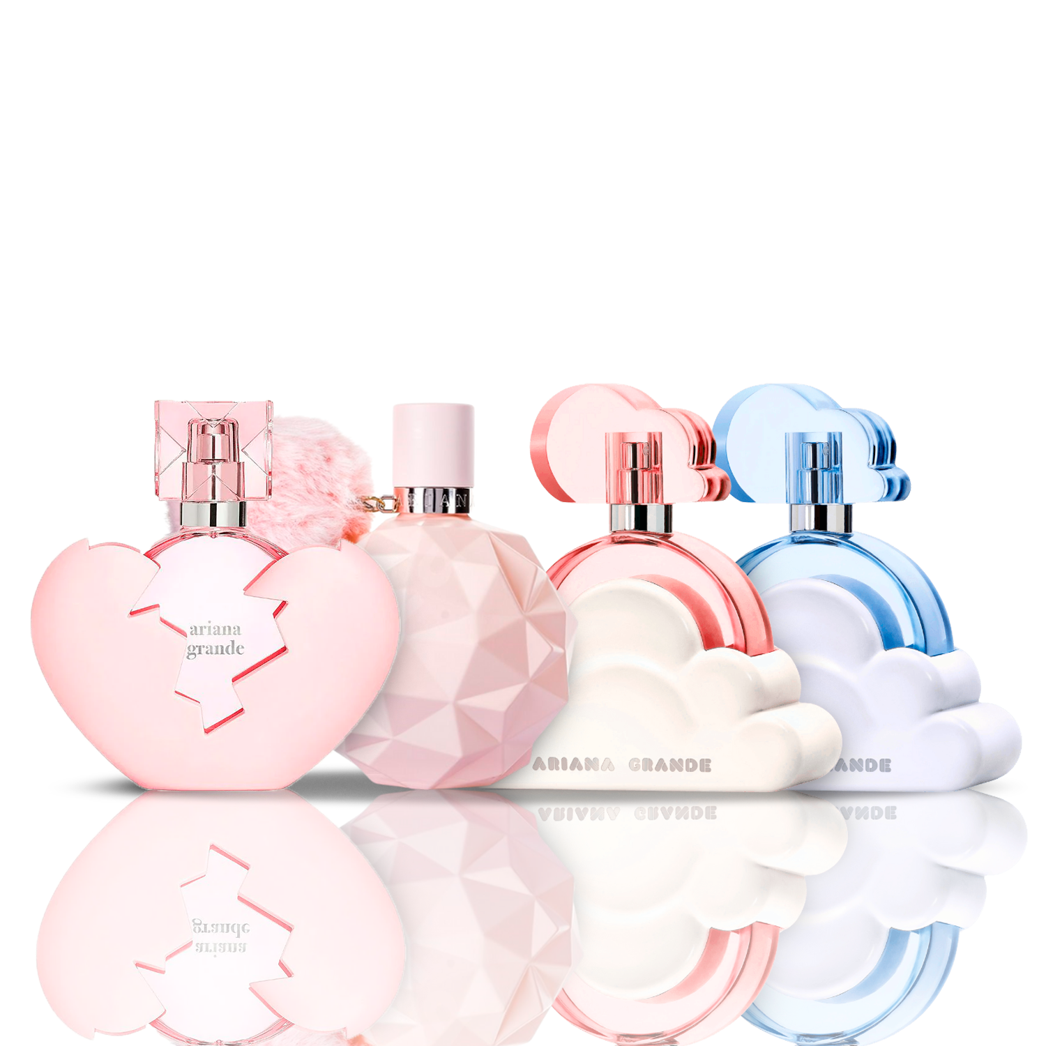 Set de 4 perfumes | Ari + Cloud + Cloud Pink + Thank U Next Ariana Grande (100 ml)